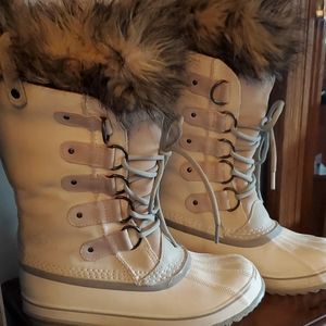 Sorel Waterproof Boots Tall White